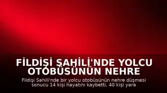 Fildişi Sahili'nde Yolcu Otobüsünün Nehre Düşmesi Sonucu 14 Kişi Hayatını Kaybetti