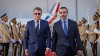 Fransa Cumhurbaşkanı Emmanuel Macron Suriye'ye Resmi Ziyarette Bulundu