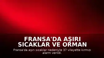 Fransa'da Aşırı Sıcaklar ve Orman Yangınları: 37 Vilayet İçin Kırmızı Alarm Verildi