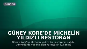 Güney Kore'de Michelin Yıldızlı Restoran Sahibine 'Karıncalı Tatlı' Davası: 1 Yıl Hapis İstendi