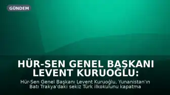 Hür-Sen Genel Başkanı Levent Kuruoğlu: "Ana dilde eğitim hakkına kabul edilemez müdahale"
