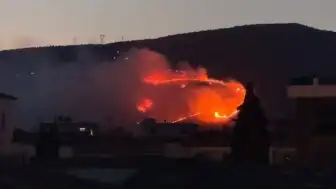 İzmir Çiğli'de Otluk Alanda Yangın Çıktı