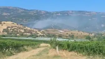 Manisa Sarıgöl'de çıkan maki yangını ormanlık alana yayıldı