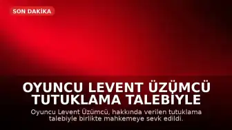 Oyuncu Levent Üzümcü Tutuklama Talebiyle Mahkemeye Sevk Edildi