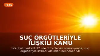 Suç Örgütleriyle İlişkili Kamu Görevlilerine Yönelik Operasyon: 50 Gözaltı Kararı