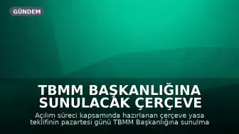 TBMM Başkanlığına Sunulacak Çerçeve Yasa İçin Olağanüstü Toplantı Formülü