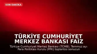 Türkiye Cumhuriyet Merkez Bankası Faiz Kararını Açıkladı