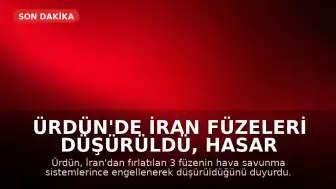 Ürdün'de İran Füzeleri Düşürüldü, Hasar İddiası Ortaya Atıldı
