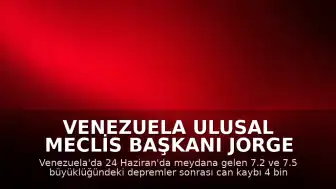 Venezuela Ulusal Meclis Başkanı Jorge Rodriguez: "Can kaybı 4 bin 930'a yükseldi"