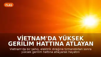 Vietnam'da Yüksek Gerilim Hattına Atlayan Şahıs Hayatını Kaybetti