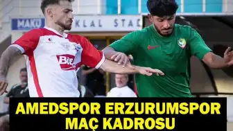 Amedspor ve Erzurumspor FK, Trendyol Süper Lig'de Sahaya Çıkıyor: Muhtemel 11'ler ve Maç Detayları