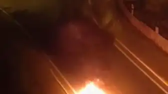 Kayseri'de Seyir Halindeki Motosiklet Yangını Söndürüldü