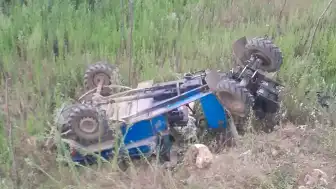 Ünye'de Tarım Aracının Devrilmesiyle 1 Kişi Yaralandı