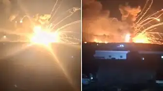 Suriye'nin Halep Kentinde Mühimmat Deposunda Patlamalar: 4 Yaralı