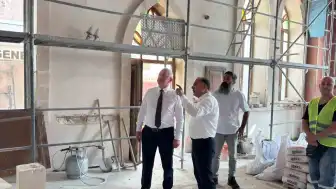 İskenderun Kaymakamı Önder, Restorasyonu Devam Eden Kiliselerde İnceleme Yaptı