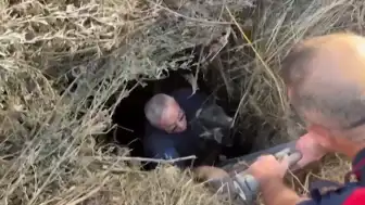 İzmir'de 6 Metre Derinliğindeki Kuyuya Düşen Köpek İtfaiye Tarafından Kurtarıldı