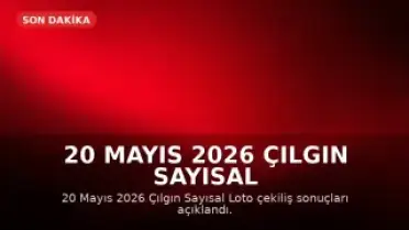 20 Mayıs 2026 Çılgın Sayısal Loto Çekiliş Sonuçları Açıklandı: Büyük İkramiye Yine Devretti