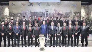 Cumhurbaşkanı Erdoğan, Galatasaraylıları Kabul Etti