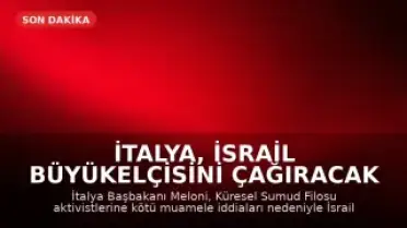 İtalya, İsrail Büyükelçisini Çağıracak