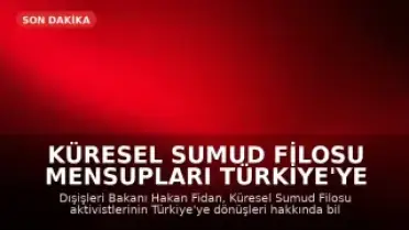 Küresel Sumud Filosu Mensupları Türkiye'ye Dönüyor
