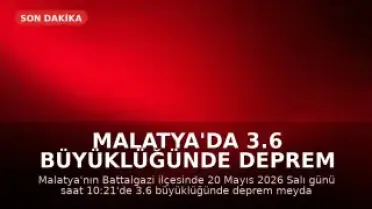 Malatya'da 3.6 büyüklüğünde deprem meydana geldi