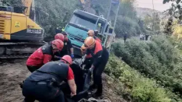 Rize'de hafriyat kamyonu kazası: 1 ölü