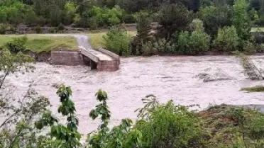 Tokat'ta Fazla Yağışlar Nedeniyle Köprüde Hasar Oluştu