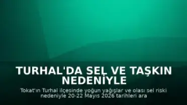 Turhal'da Sel ve Taşkın Nedeniyle Eğitime 3 Gün Ara Verildi