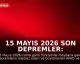 15 Mayıs 2026 Son Depremler: AFAD ve Kandilli Verileri Açıklandı