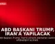 ABD Başkanı Trump, İran'a Yapılacak Saldırıyı Ertelerken Hava Savunma Sistemleri Aktif Hale Geldi