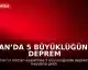 İran’da 5 Büyüklüğünde Deprem
