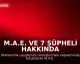 M.A.E. ve 7 Şüpheli Hakkında İddianame Hazırlandı
