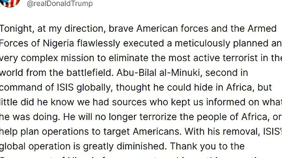 ABD Başkanı Trump: DEAŞ'ın Küresel İkinci Komutanı Öldürüldü