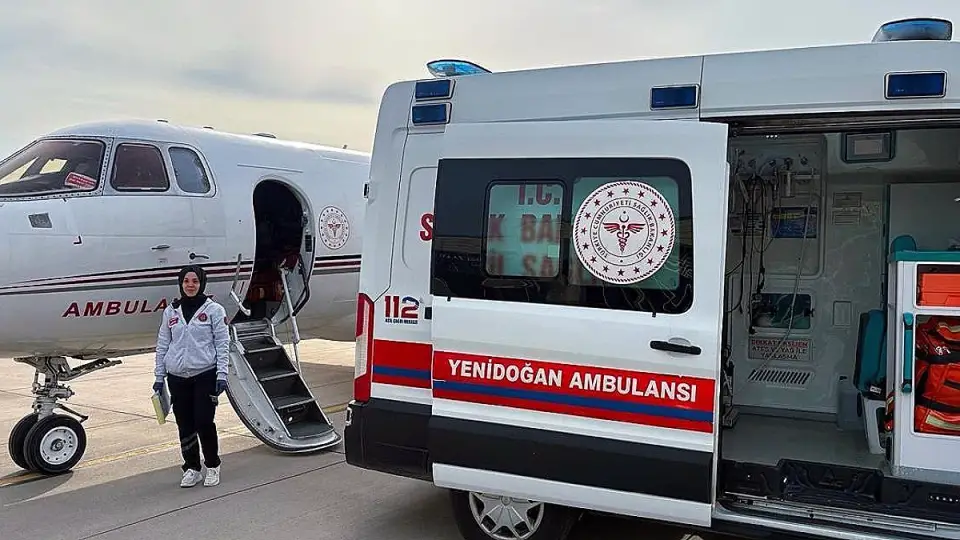 Bilge Bebek, Doğuştan Kalp Hastalığı Nedeniyle Ambulans Uçakla Ankara'ya Nakledildi