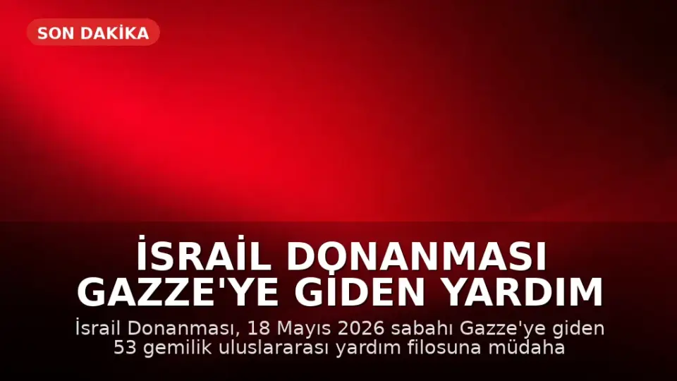 İsrail Donanması Gazze'ye Giden Yardım Konvoyuna Müdahale Etti