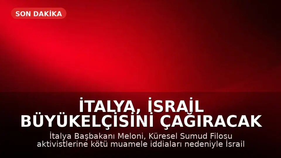 İtalya, İsrail Büyükelçisini Çağıracak
