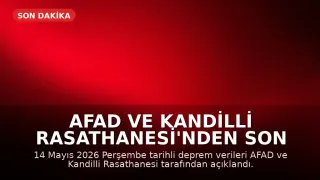 AFAD ve Kandilli Rasathanesi'nden Son Depremler Açıklaması: 14 Mayıs 2026