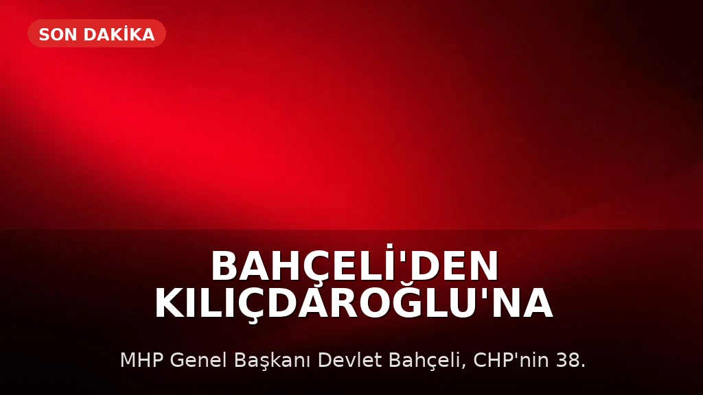 Bahçeli'den Kılıçdaroğlu'na 'feragat etme' tavsiyesi