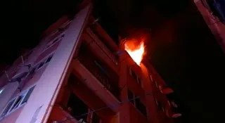 Bursa'da 6 Katlı Binada Yangın Çıktı