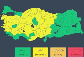 İçişleri Bakanlığı'ndan 14 Mayıs'ta Kuvvetli Yağış Uyarısı