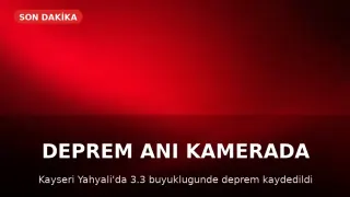 Kayseri Yahyalı'da 3.3 Büyüklüğünde Deprem Meydana Geldi