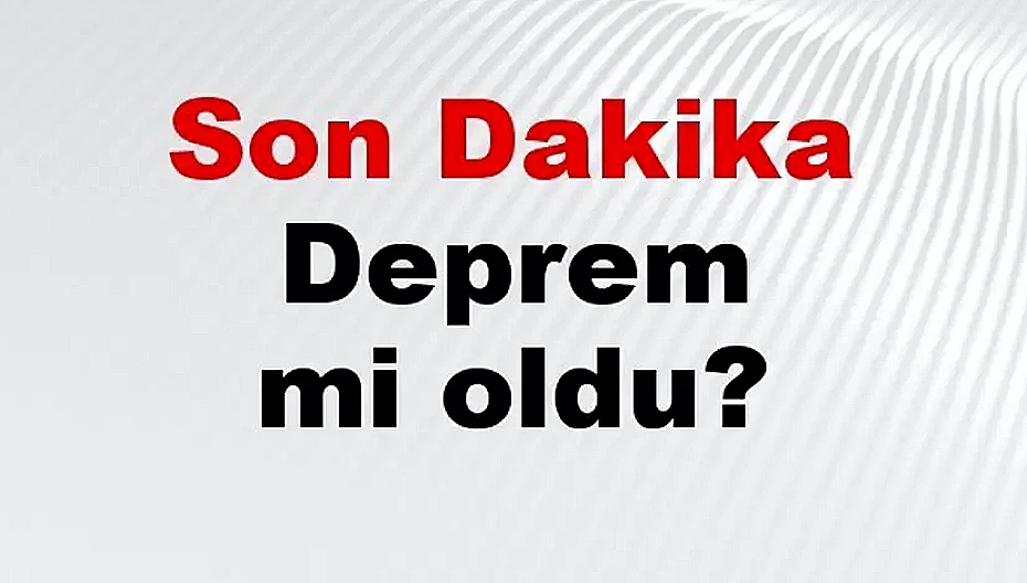 Muğla'da Deprem: Datça'da 3.6 Şiddetinde Sarsıntı